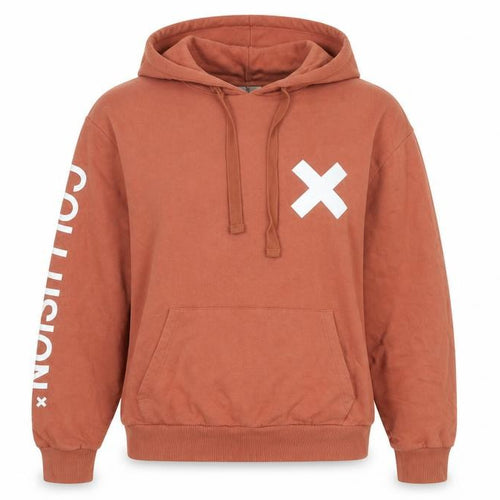 Collusion Women’s Brown Pullover Hoodie S Hooded Casual Sweatshirt