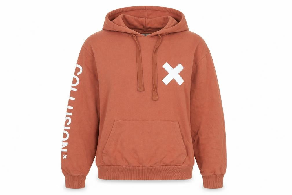 Collusion Women’s Brown Pullover Hoodie S Hooded Casual Sweatshirt