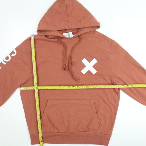 Collusion Women’s Brown Pullover Hoodie S Hooded Casual Sweatshirt