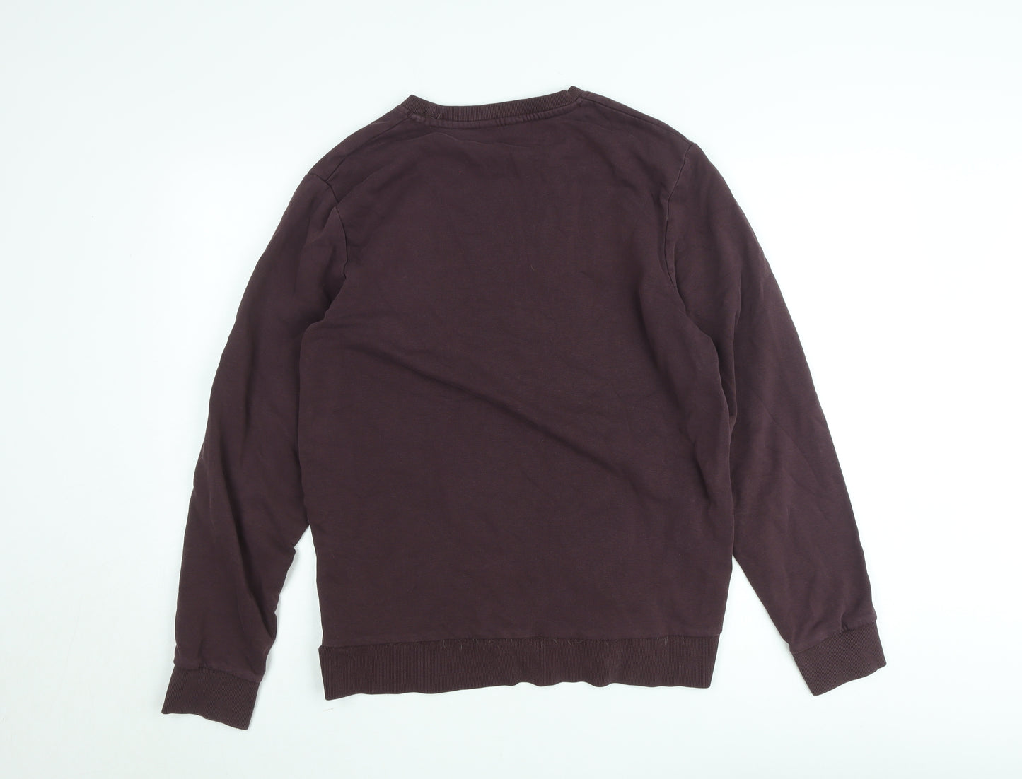 Jack & Jones Men’s Brown Pullover Sweatshirt Size M Crew Neck Core Logo