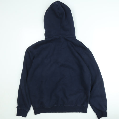 Champion Men’s Blue 1/2 Zip Hoodie Fleece Large Regular Fit
