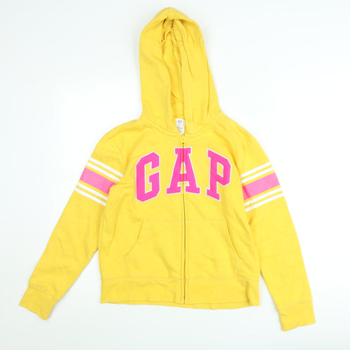 GAP Kids Yellow Full Zip Hoodie Women's Teens Size 14-16 Cotton Blend