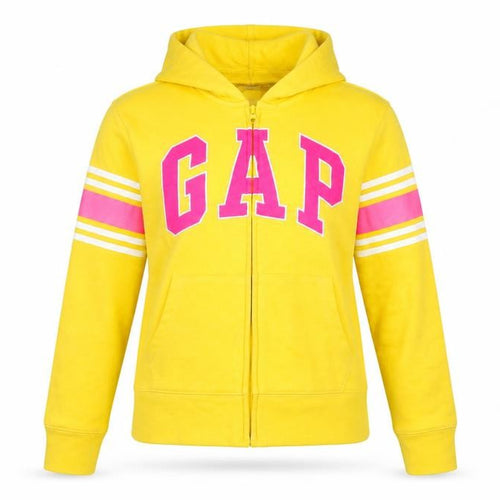GAP Kids Yellow Full Zip Hoodie Women's Teens Size 14-16 Cotton Blend