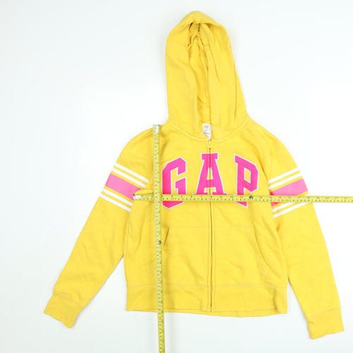 GAP Kids Yellow Full Zip Hoodie Women's Teens Size 14-16 Cotton Blend