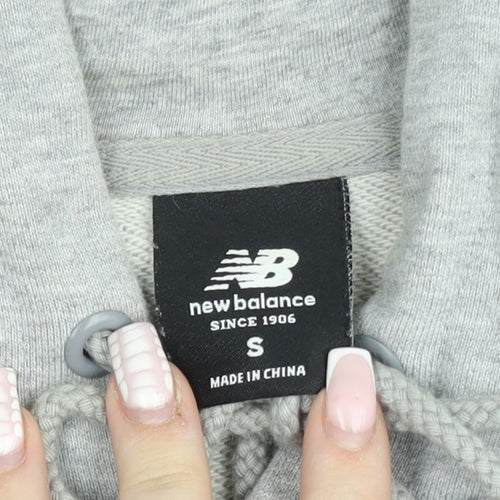 New Balance Men's Grey Pullover Hoodie Size S Cotton Blend
