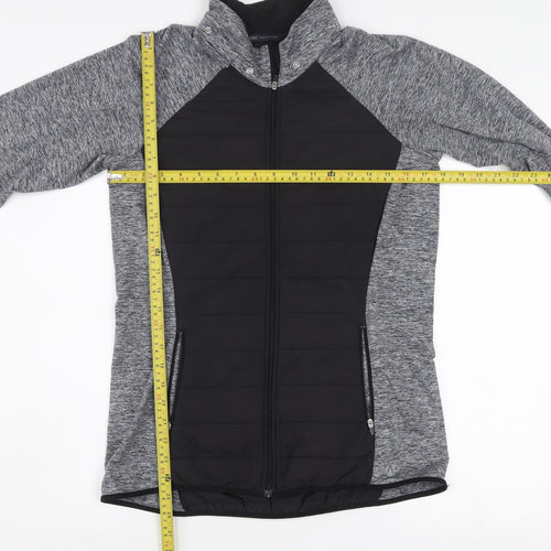 Marks and Spencer Men's Black Grey Lightweight Full Zip Active Jacket S
