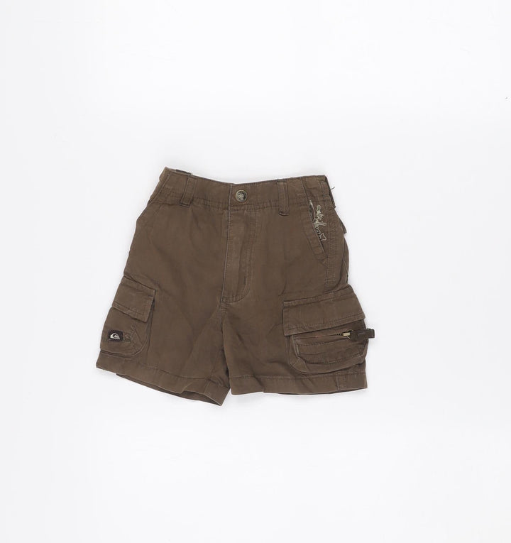 Quiksilver Brown Cargo Shorts 12 Months Unisex Baby Lightweight Cotton Blend