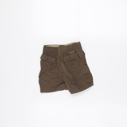 Quiksilver Brown Cargo Shorts 12 Months Unisex Baby Lightweight Cotton Blend