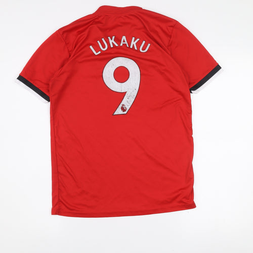 Adidas Mens Red Manchester United Football Jersey Size M Climalite