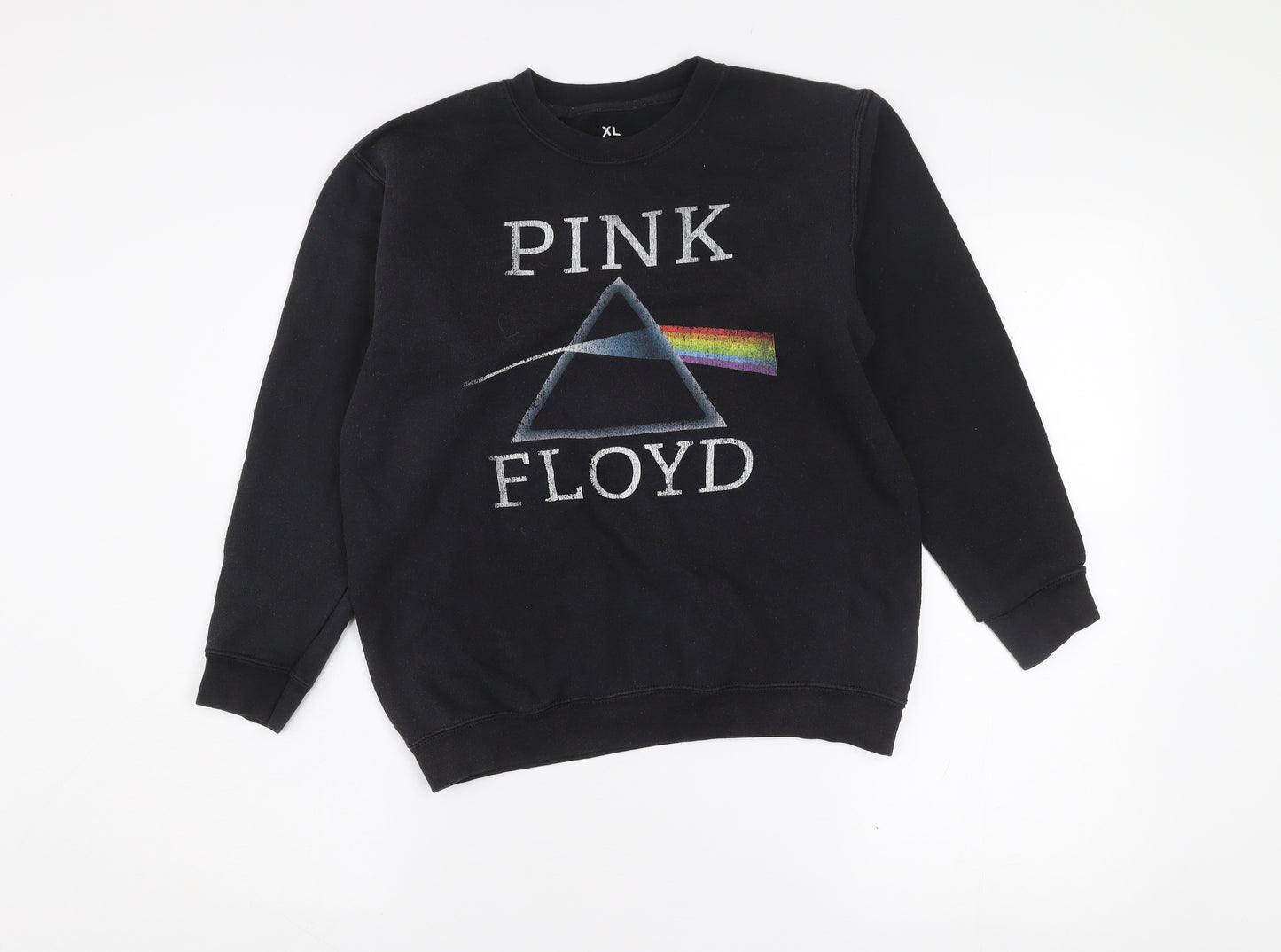 Unisex Kids Black Pink Floyd XL Pullover Graphic Band Sweatshirt