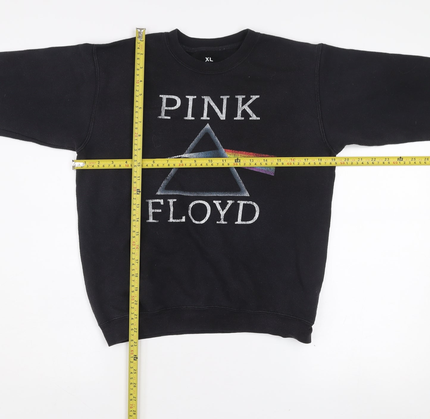 Unisex Kids Black Pink Floyd XL Pullover Graphic Band Sweatshirt