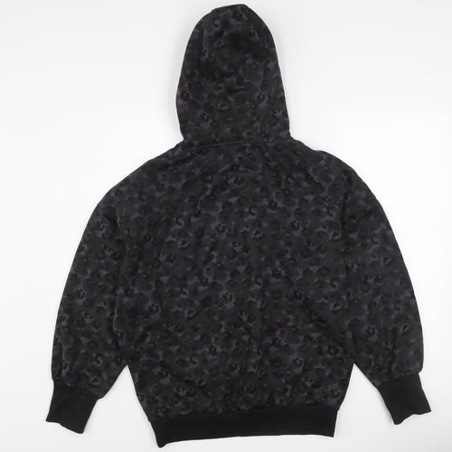 Next Active Women's Black Animal Print Pullover Hoodie Size S