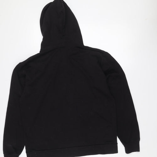 PrettyLittleThing Womens Black S Pullover Hoodie Graphic Print Sweatshirt