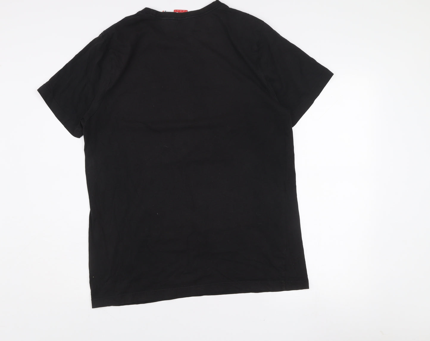 Puma Men's Black Graphic Logo Cotton T-Shirt Size L