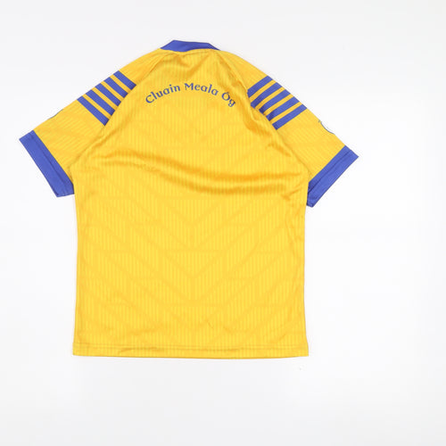 Masita Boys Yellow Team Jersey T-Shirt 10-11 Years Short Sleeve Sports Top