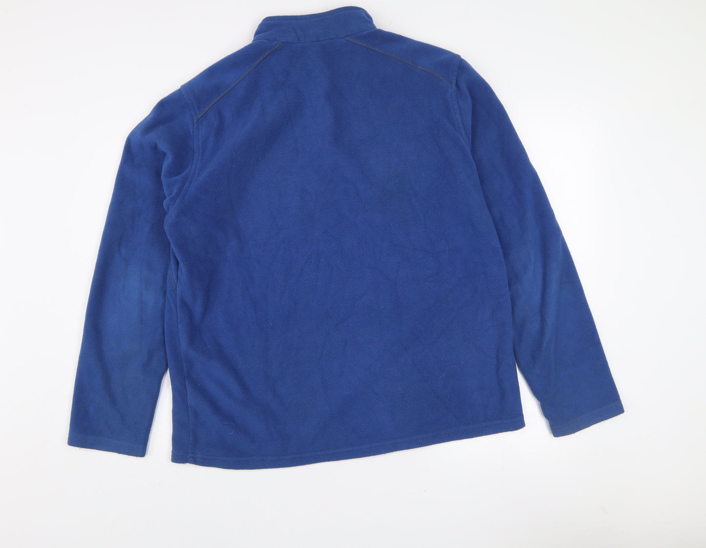 Crivit Mens Blue Fleece 1/2 Zip Pullover Sweatshirt Size L