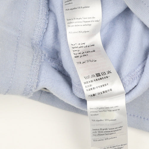 Jack Wills Women’s Blue Sweat Shorts Size 6 Drawstring Cotton Blend