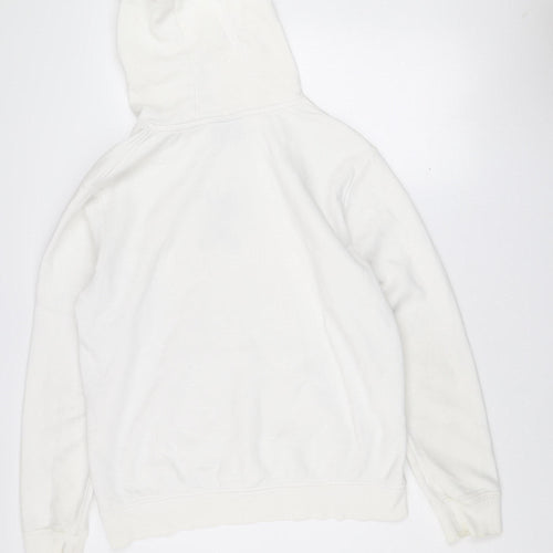 Disney Women White Mickey Mouse Pullover Hoodie Size L