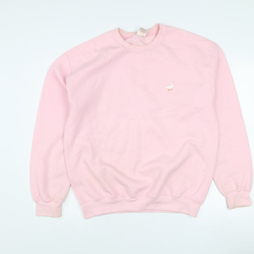 G&G Women’s Pink Crew Neck Pullover Sweatshirt Size M