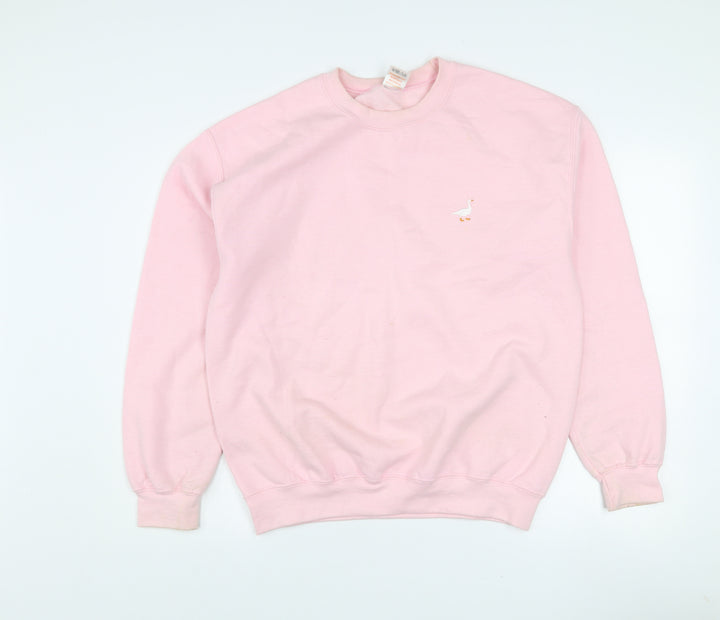 G&G Women’s Pink Crew Neck Pullover Sweatshirt Size M