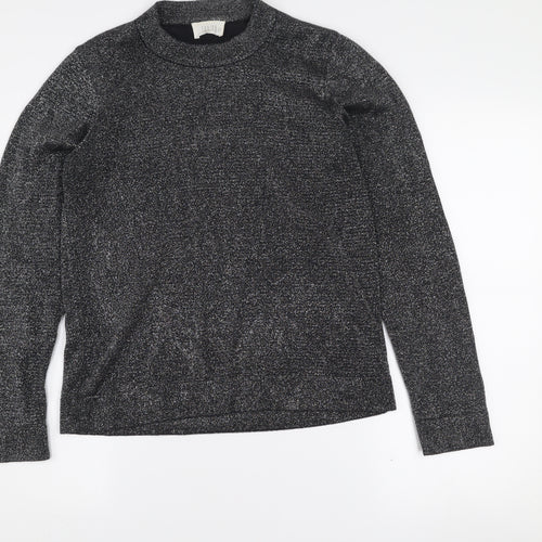 Savida Women’s Black Mock Neck Long Sleeve Knit Top Size 10