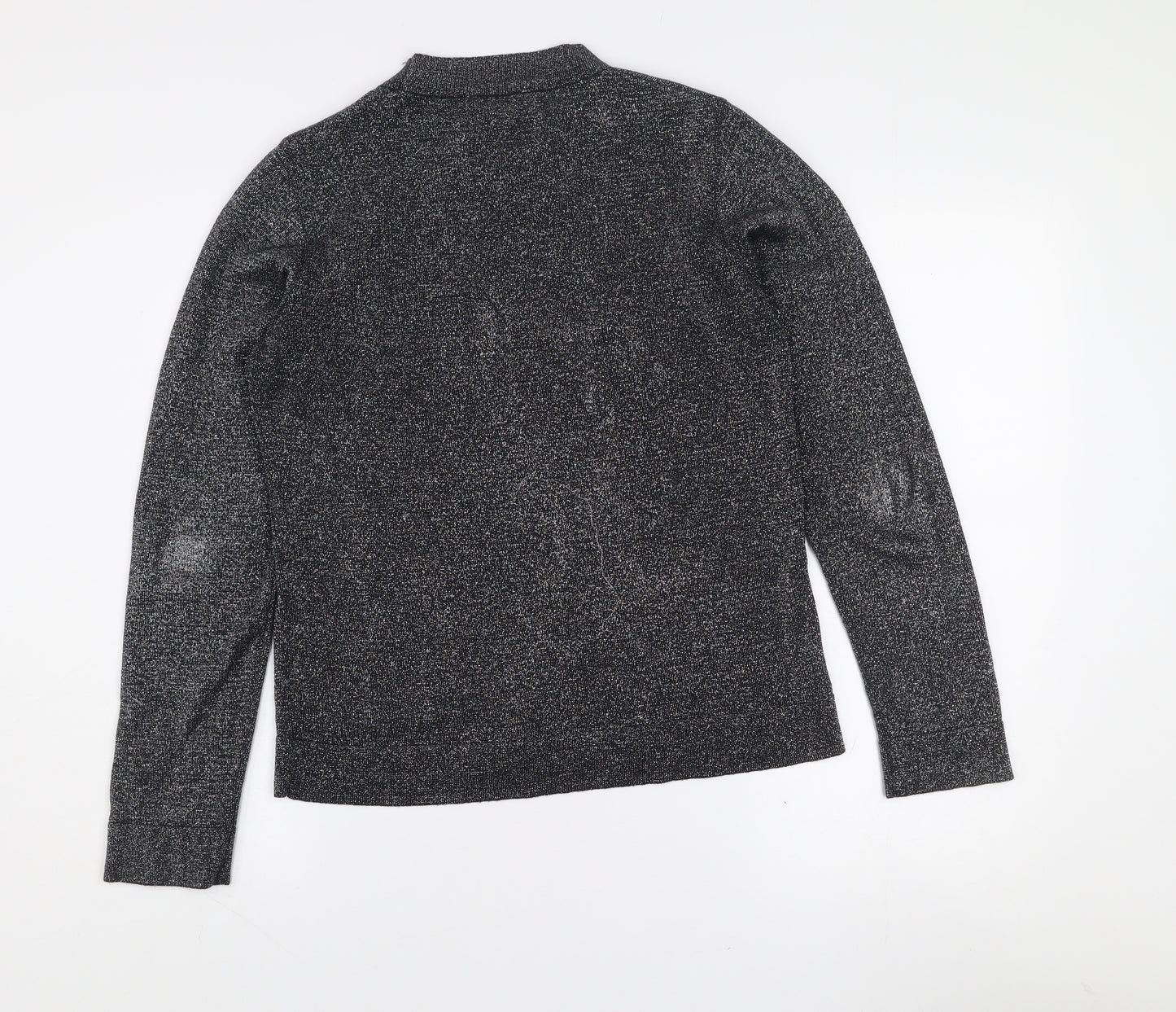 Savida Women’s Black Mock Neck Long Sleeve Knit Top Size 10