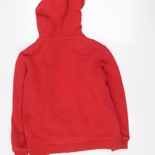 Quiksilver Boys Red Sherpa-Lined Hooded Full Zip Jacket 14 Years