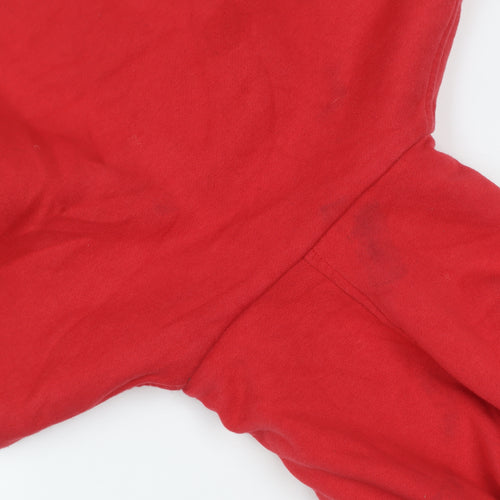 Quiksilver Boys Red Sherpa-Lined Hooded Full Zip Jacket 14 Years