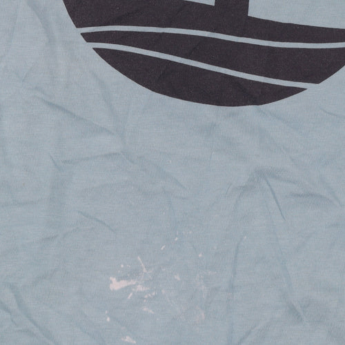Timberland Men's Blue Cotton Graphic Print T-Shirt Size S