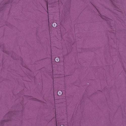 Dunnes Stores Men’s Red Regular Fit Long Sleeve Button-Up Shirt L