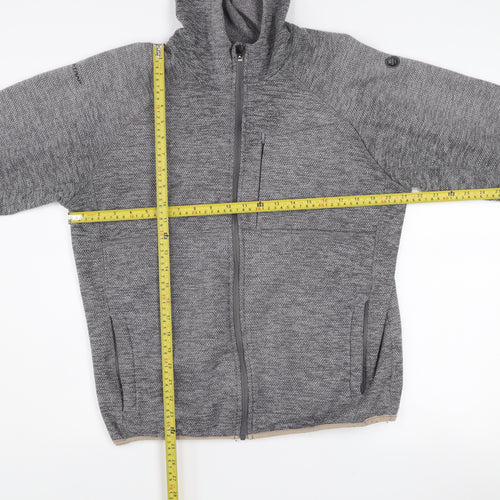 Trespass Men's Grey Hooded Full Zip Fleece Jacket Size S