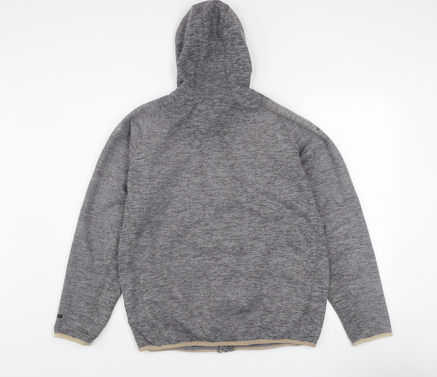 Trespass Men's Grey Hooded Full Zip Fleece Jacket Size S