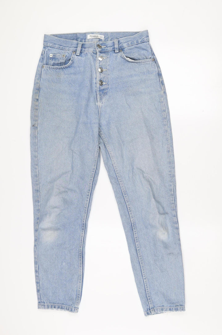 Pull&Bear Women's Blue High Rise Mom Jeans Size 8
