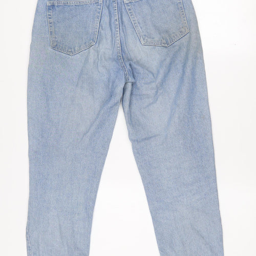 Pull&Bear Women's Blue High Rise Mom Jeans Size 8