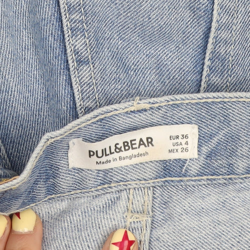 Pull&Bear Women's Blue High Rise Mom Jeans Size 8