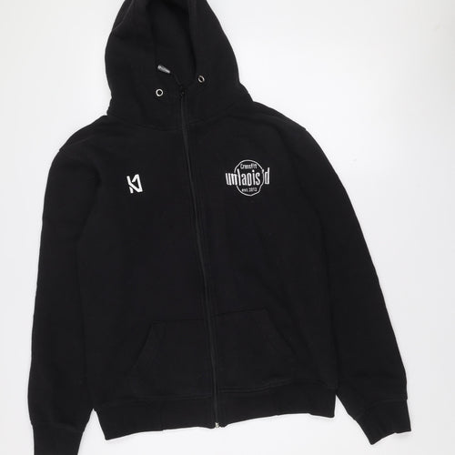 K1 Clothing Men’s Black Small Full Zip Hooded Jacket CrossFit Style