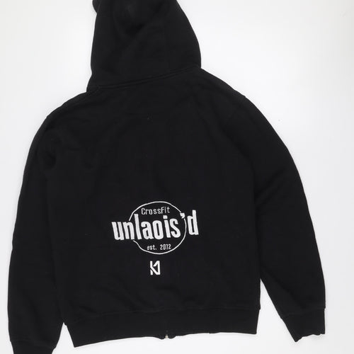 K1 Clothing Men’s Black Small Full Zip Hooded Jacket CrossFit Style