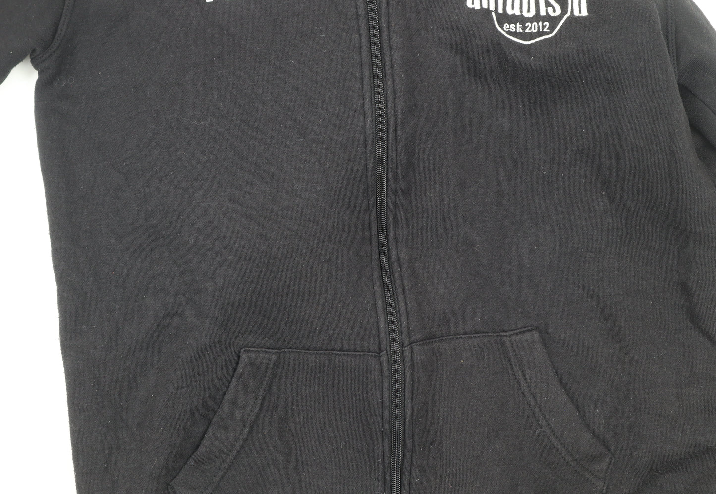 K1 Clothing Men’s Black Small Full Zip Hooded Jacket CrossFit Style