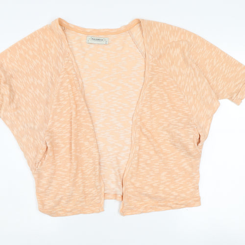 Pull&Bear Womens Beige Kimono Style Short Sleeve Blouse Size S