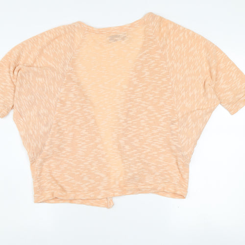 Pull&Bear Womens Beige Kimono Style Short Sleeve Blouse Size S