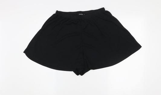 Boohoo Women’s Black Size 16 High Rise Culotte Shorts