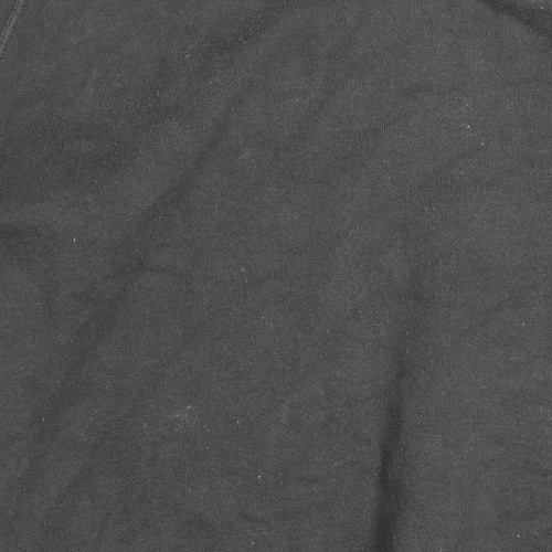 Russell Men's Black Embroidered Crew Neck Pullover Sweatshirt M