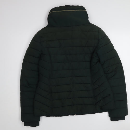 Oasis Women’s Green Puffer Jacket S Polyester Winter Coat