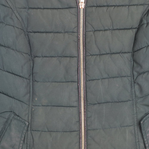 Oasis Women’s Green Puffer Jacket S Polyester Winter Coat