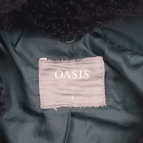 Oasis Women’s Green Puffer Jacket S Polyester Winter Coat