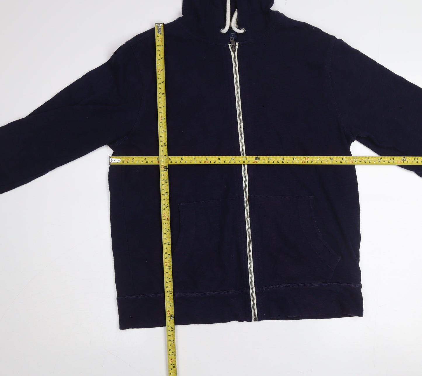 Gap Men’s Blue Cotton Full Zip Hooded Jacket Size M