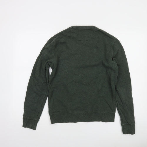 Farah Men's Green Crew Neck Cotton Sweatshirt Size S