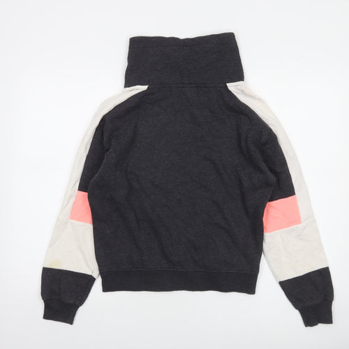 Victoria's Secret PINK Women's Grey Colourblock Pullover Sweatshirt XS