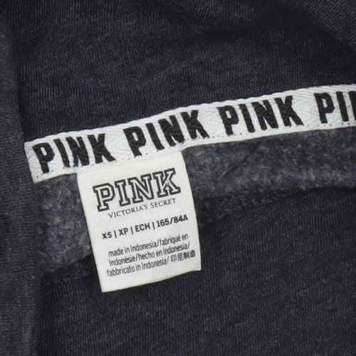 Victoria's Secret PINK Women's Grey Colourblock Pullover Sweatshirt XS