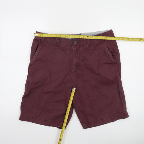 Maine New England Men’s Brown Chino Shorts Size L 35in Cotton Casual